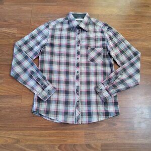 Aglini Plaid Shirt Size 41 S New